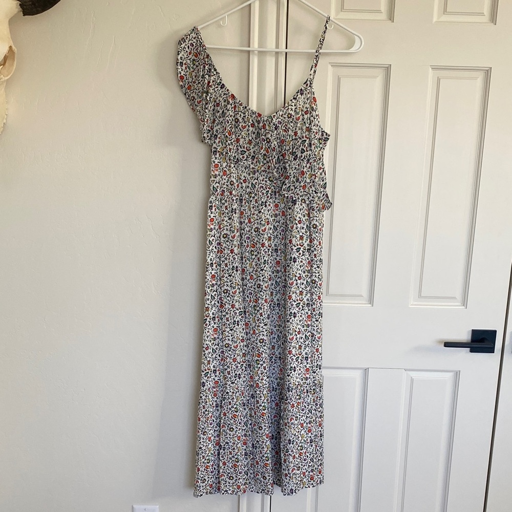Club Monaco Multicolor Floral Midi Dress